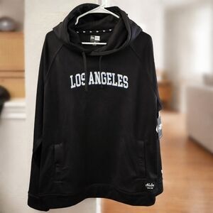 NWT Geniune New Era MLB Los Angeles Dodgers Men's Black Hoodie Size Large